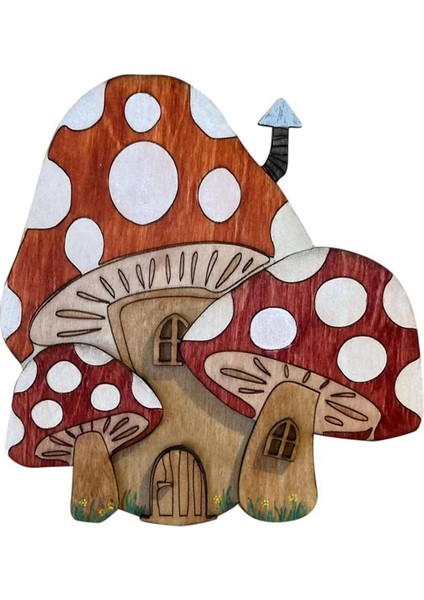 Karikatür Ahşap Kendin Yap Kapı Peri Masalı Kapı Kapı Dekor El Sanatları Süslemeleri 4 (Yurt Dışından)