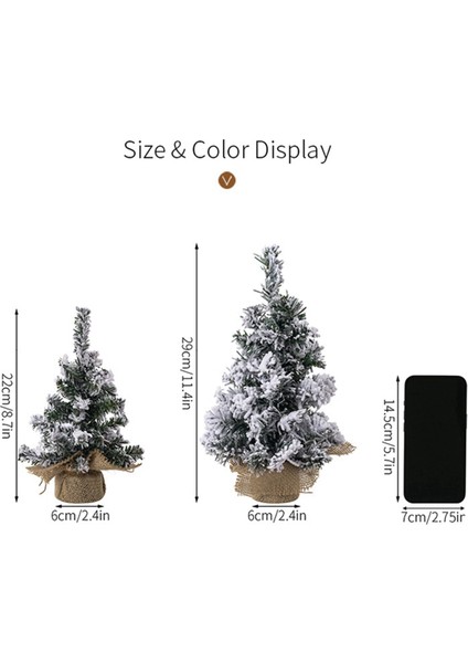 6 Paket Yapay Mini Noel Ağacı Mini Noel Ağacı Süslemeleri (Yurt Dışından) indirimleri