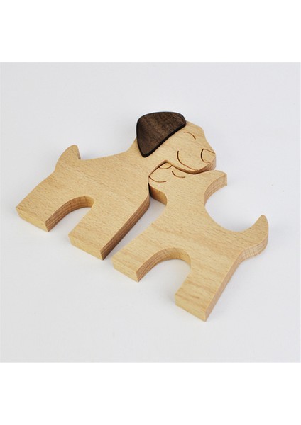 Köpek Evcil Hayvan Sever Ev Dekoru, Ahşap Ofis Köpek Yavrusu Figürü, G04 (Yurt Dışından) fırsatları