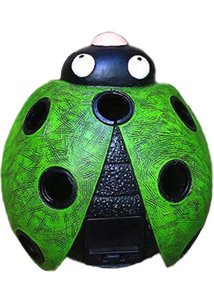 Güneş Enerjili Uğur Böceği Bahçe Dekoru Açık Hava Güneş Enerjili Işıklar Su Geçirmez LED B (Yurt Dışından)