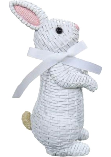 Simülasyon Tavşan Figürü Paskalya Masa Üstü Dekor El Sanatları Süsü (Yurt Dışından)