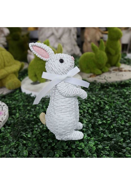 Simülasyon Tavşan Figürü Paskalya Masa Üstü Dekor El Sanatları Süsü (Yurt Dışından) fırsatları