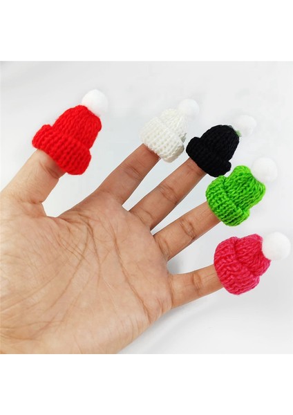 110 Adet Mini Örgü Şapkalar Noel Mini Örgü Bebek Şapkaları (Yurt Dışından)