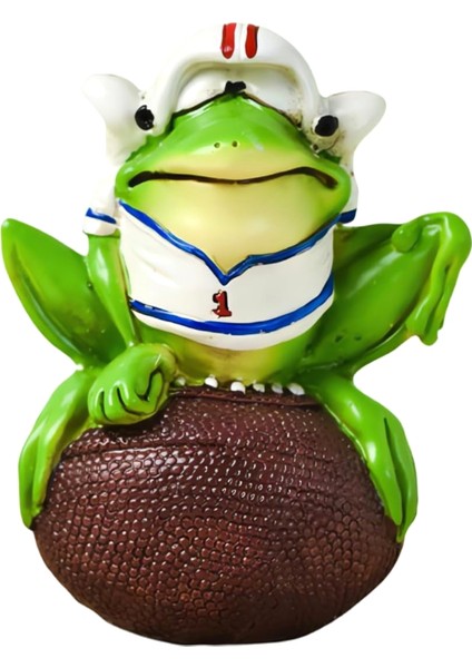 Kurbağa Dolusu Figürler, Kurbağa Basketbol Oyuncusu Hediyesi, Benzersiz Kurbağa Heykeli E (Yurt Dışından)