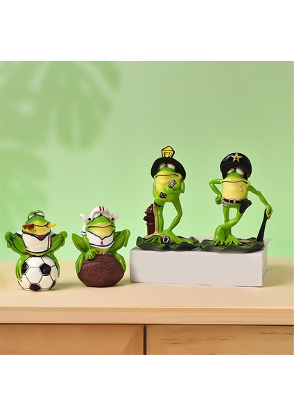 Kurbağa Dolusu Figürler, Kurbağa Basketbol Oyuncusu Hediyesi, Benzersiz Kurbağa Heykeli E (Yurt Dışından) fırsatları