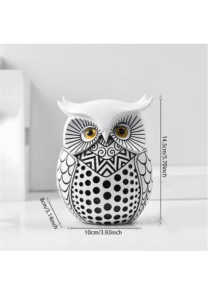 Beyaz Baykuş Süsü, Reçine Heykel Hayvan El Sanatları (Yurt Dışından) modelleri