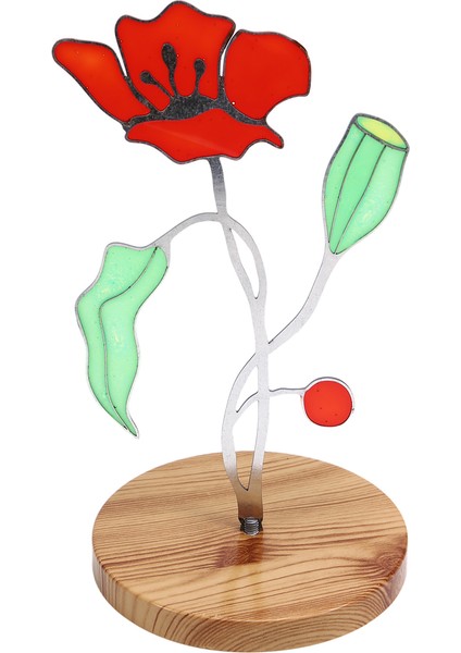 Suncatcher Boyalı Çiçek Masa Dekoru Hostes Hediyesi (Yurt Dışından)