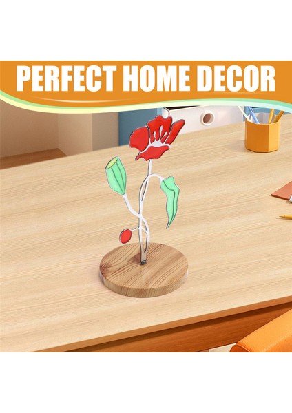 Suncatcher Boyalı Çiçek Masa Dekoru Hostes Hediyesi (Yurt Dışından)