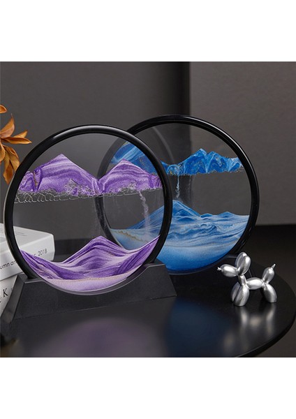 Kum Manzarası Hareketli Kum Sanat Resmi 3D Akan Kum Resim-Mavi (Yurt Dışından) fırsatları