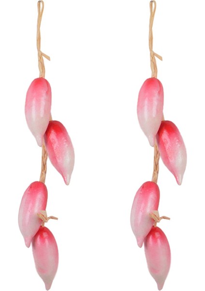 2 Adet Yapay Simülasyon Gıda Sebze Fotoğrafçılık Aksesuarları B (Yurt Dışından)