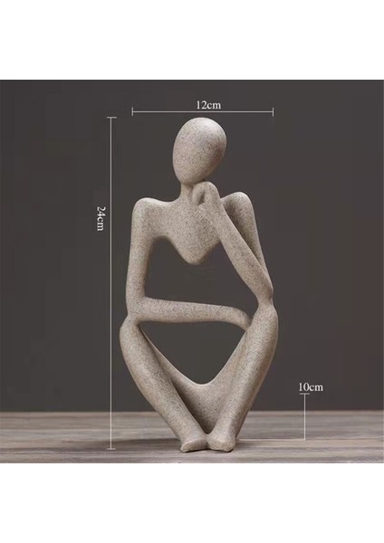 1 Adet Minimalist Deko Soyut Heykel Heykel Seti Ev Deko-B (Yurt Dışından)