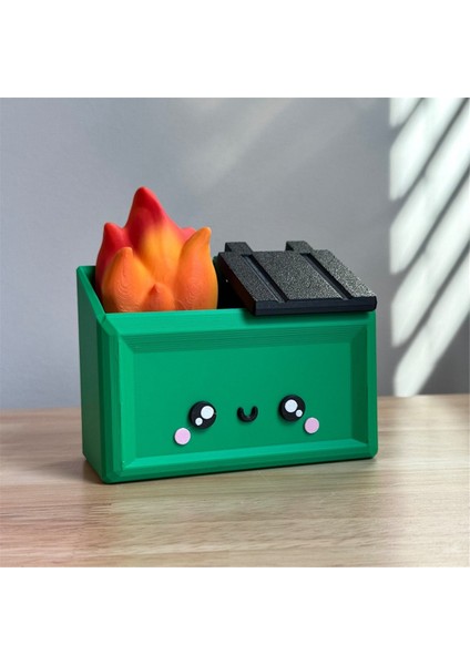 3D Baskılı Çöp Kovası Yangını Masaüstü Figürü Eğlenceli Aksesuar B (Yurt Dışından) fiyatları