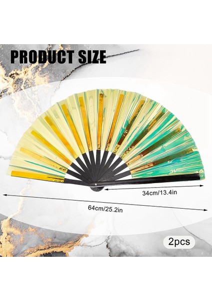 2 Adet Katlanır El Yelpazesi Dekoratif Kadın Erkek Cadılar Bayramı Gurur Kıyafetleri (Yurt Dışından) fırsatları