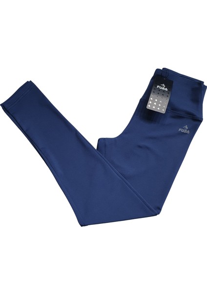 Kadın Lacivert Yüksek Bel Likralı Toparlayıcı Uzun Spor Tayt modelleri