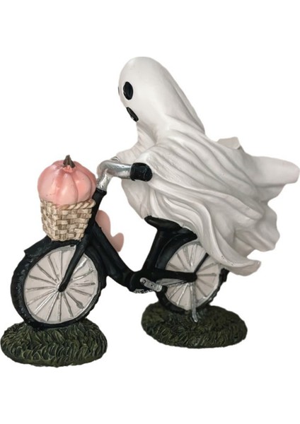 Cadılar Bayramı Süslemeleri Hayalet ve Pembe Balkabağı Bisiklet Süslemeleri (Yurt Dışından)