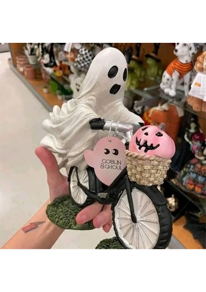 Cadılar Bayramı Süslemeleri Hayalet ve Pembe Balkabağı Bisiklet Süslemeleri (Yurt Dışından) fiyatları