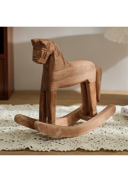 Vintage Oymalı Ahşap Sallanan At Hayvanlar Dekorlu (Yurt Dışından) modelleri