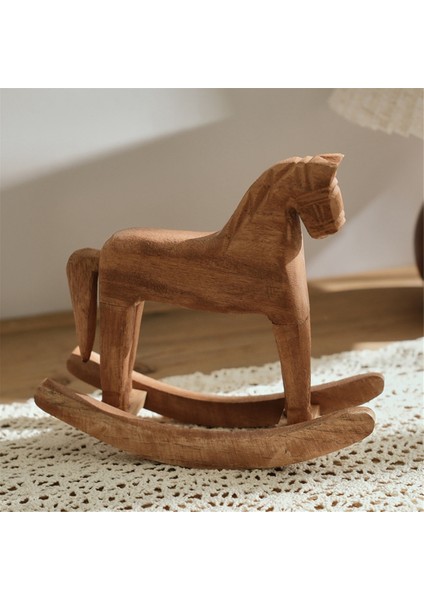 Vintage Oymalı Ahşap Sallanan At Hayvanlar Dekorlu (Yurt Dışından) fırsatları