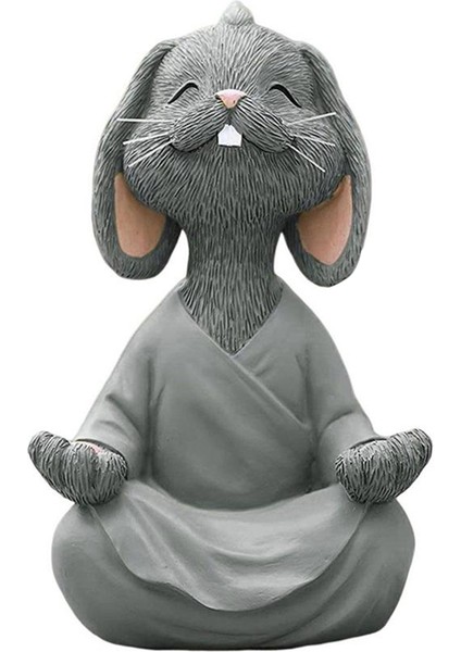 Yoga Oturma Odası Bahçe Dekorasyonu Bonsai Masaüstü Süsleri Gri (Yurt Dışından)