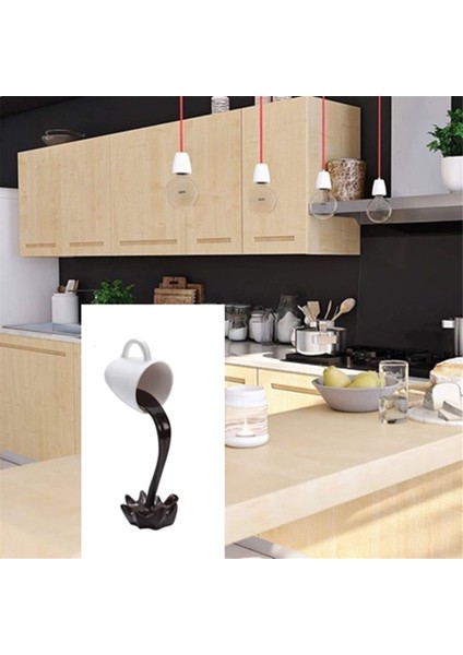 Dökülen Kahve Kupası Heykeli Sihirli Dökülen Sıçrama Benzersiz Ev Dekoru (Yurt Dışından) modelleri