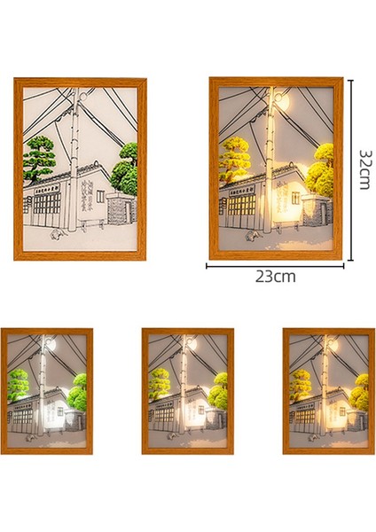 Işık Boyama LED Gece Lambası 32X23CM (Yurt Dışından)