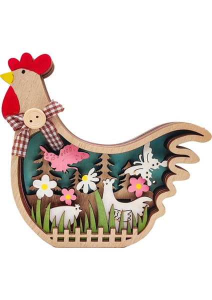 Ahşap El Sanatları Süslemeleri Paskalya Civciv Ahşap Süslemeleri Ahşap Rengi (Yurt Dışından)