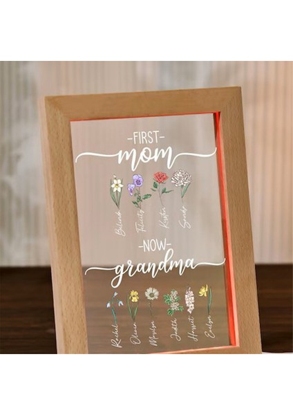 Gece Lambası, Çiçek, Isim, Anneler Günü Hediyesi, Resim Çerçevesi, B (Yurt Dışından) fırsatları