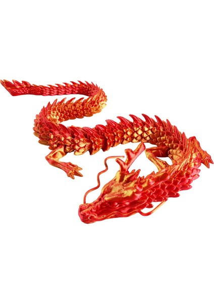 60CM 3D Baskılı Ejderha Çin Ejderhası Süsleri,d (Yurt Dışından)