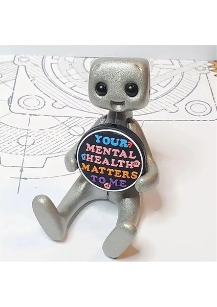 Kaygınız Yalancı Bir Fahişe Robotu Sevimli Minik Figür Ruh Sağlığı (Yurt Dışından)