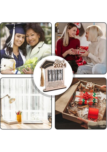 Para Kartı Tutucu 2024 Mezuniyet Nakit Tutucu Ahşap Kırmızı (Yurt Dışından) fiyatları