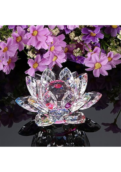 E Kristal Lotus Çiçeği Heykelciği Sevgililer Günü Düğün Dekoru (Yurt Dışından)