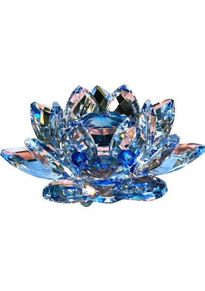 E Kristal Lotus Çiçeği Heykelciği Sevgililer Günü Düğün Dekoru (Yurt Dışından)