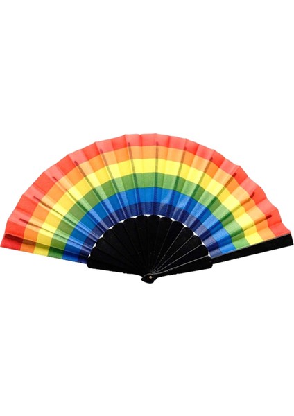 Gökkuşağı Katlanır Yelpaze Gökkuşağı Düğün Yelpazesi Gökkuşağı Deseni (Yurt Dışından)