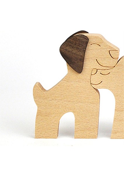 Köpek Evcil Hayvan Sever Ev Dekoru, Ahşap Ofis Köpek Yavrusu Figürü, G01 (Yurt Dışından) indirimleri