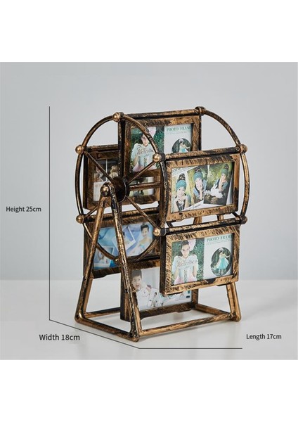 Dönen Yel Değirmenleri Tekerlek Resim Çerçevesi Fotoğraf Albümü Kendi Kendine Montaj, A (Yurt Dışından) fırsatları