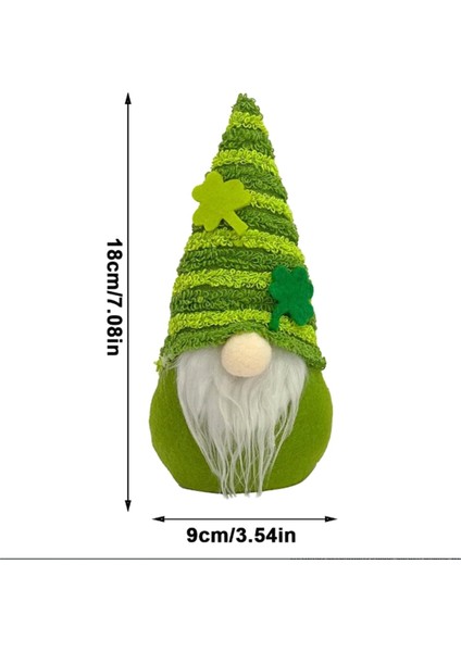 Azizler Günü Leprechaun Peluş Dekor Irlandalı Doldurulmuş Cüce Bebek-A (Yurt Dışından) fırsatları