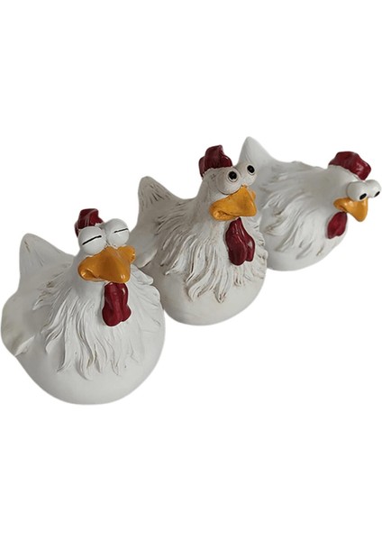 Tavuk Çiti Dekorasyonu,komik Çiftlik Tavuk Heykelleri (Yurt Dışından)