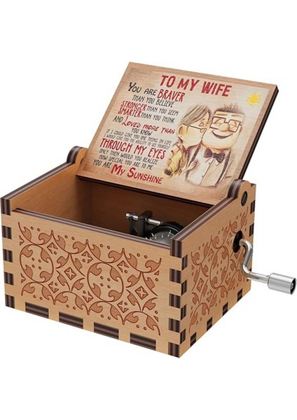 Ahşap Müzik Kutuları, Lazerle Kazınmış Vintage Ahşap Sunshine Müzik Kutusu, A (Yurt Dışından) fiyatları