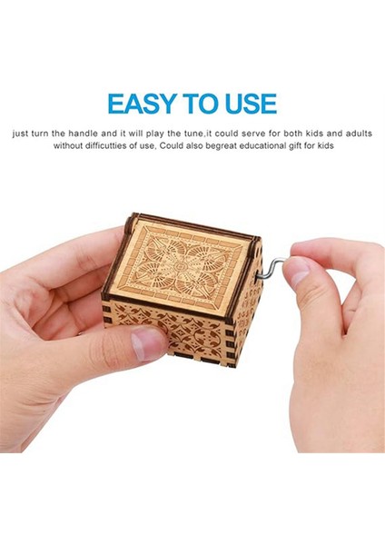 Ahşap Müzik Kutuları, Lazerle Kazınmış Vintage Ahşap Sunshine Müzik Kutusu, A (Yurt Dışından) modelleri