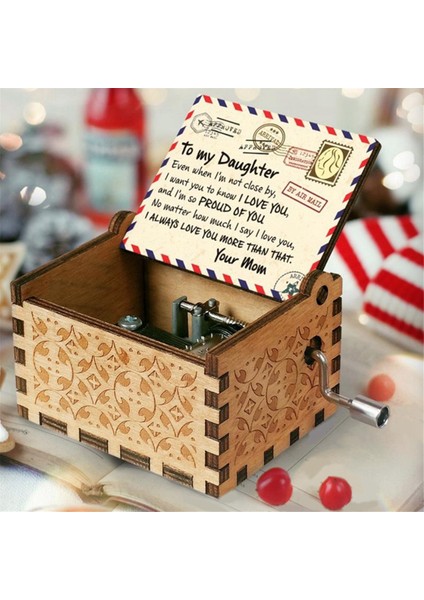 Ahşap Müzik Kutuları, Lazerle Kazınmış Vintage Ahşap Sunshine Müzik Kutusu, A (Yurt Dışından) fırsatları