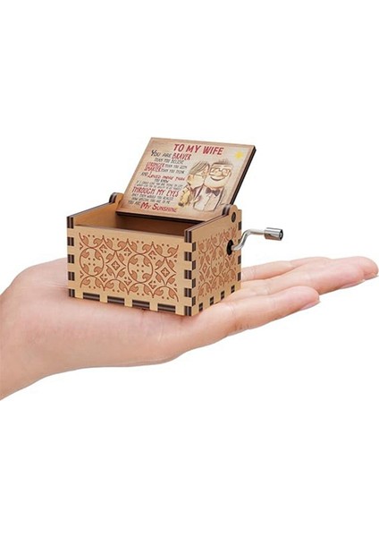 Ahşap Müzik Kutuları, Lazerle Kazınmış Vintage Ahşap Sunshine Müzik Kutusu, A (Yurt Dışından) indirimleri