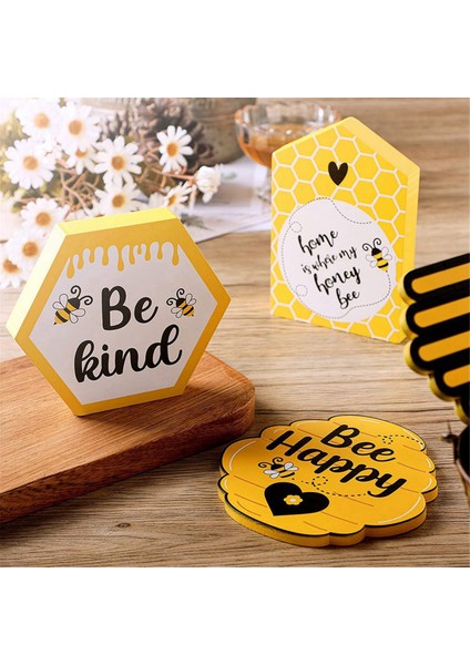 4 Adet/takım Mini Ahşap Heykeller Masaüstü Dekoru Arılar Günü Malzemeleri B (Yurt Dışından) fiyatları