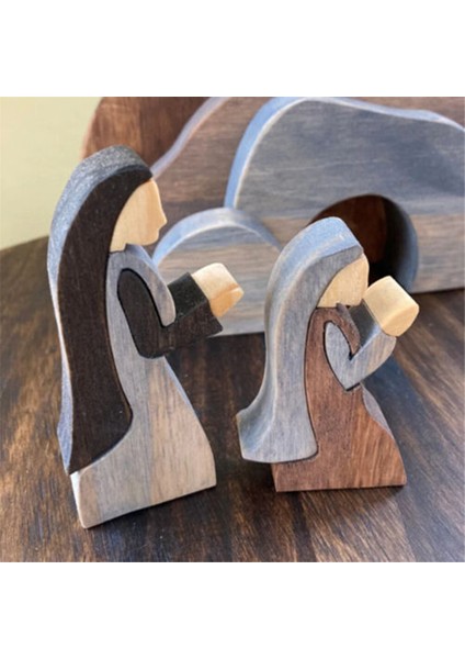 Isa Heykeli Dekorasyonu Ahşap Doğum Heykeli Seti Paskalya El Sanatları (Yurt Dışından) fiyatları