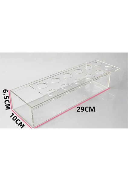 12 Delikli Şeffaf Akrilik Çiçek Vazosu Dikdörtgen Çiçekli Orta Parça (Yurt Dışından) fiyatları