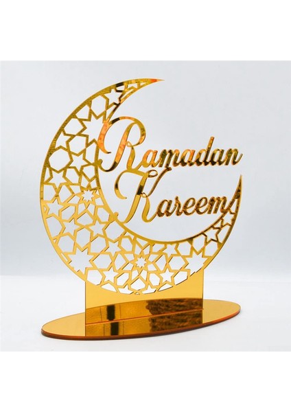 1 Adet Akrilik Eid Mubarak Masa Dekorasyonu, Ramazan Ayı Gece Lambası (Yurt Dışından)