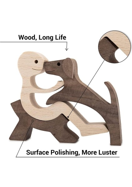 El Yapımı Ahşap Heykel, Yavru Köpek Ahşap Oyma Süslemeleri (Yurt Dışından) fırsatları