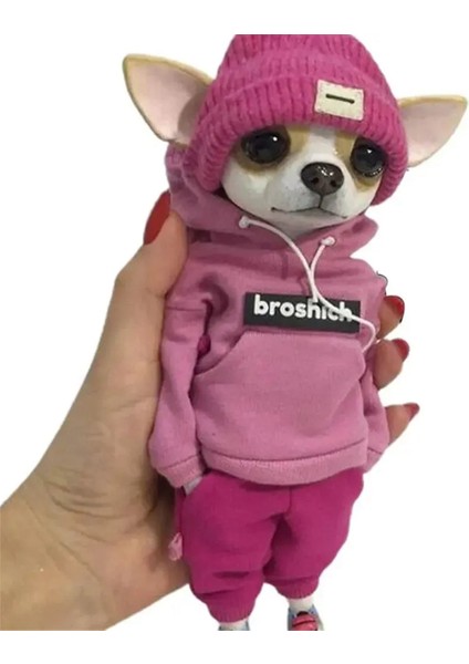 Ayakta Duran Köpek Heykeli Kişileştirme Chihuahua Sharpei Köpek Figürleri (Yurt Dışından)