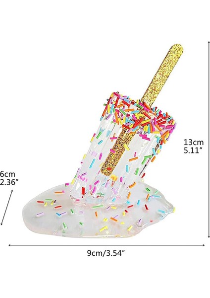 1 Adet Popsicle Dekorasyonu, Eriyen Popsicle Süsü Ev Dekorasyonu-A (Yurt Dışından)