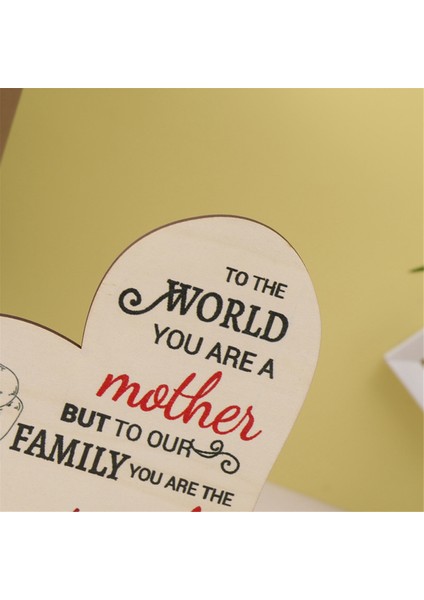 2 Adet Anneler Günü Ahşap Masaüstü Süslemeleri Anneler Günü Hediyeleri (Yurt Dışından) indirimleri