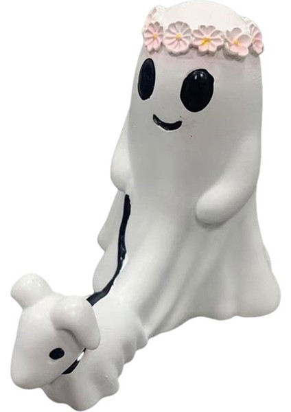 Cadılar Bayramı Reçine Küçük Hayalet Yürüyen Köpek Süsleri Büyük (Yurt Dışından)